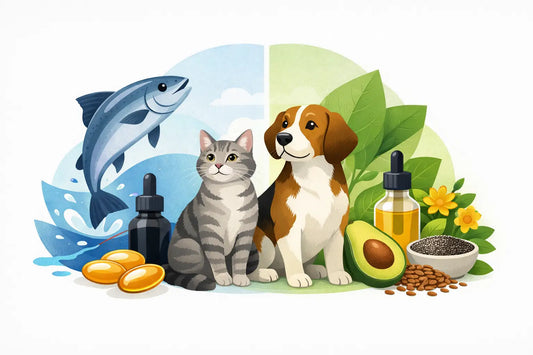 Fish Oil vs Omega Blend for Dogs and Cats